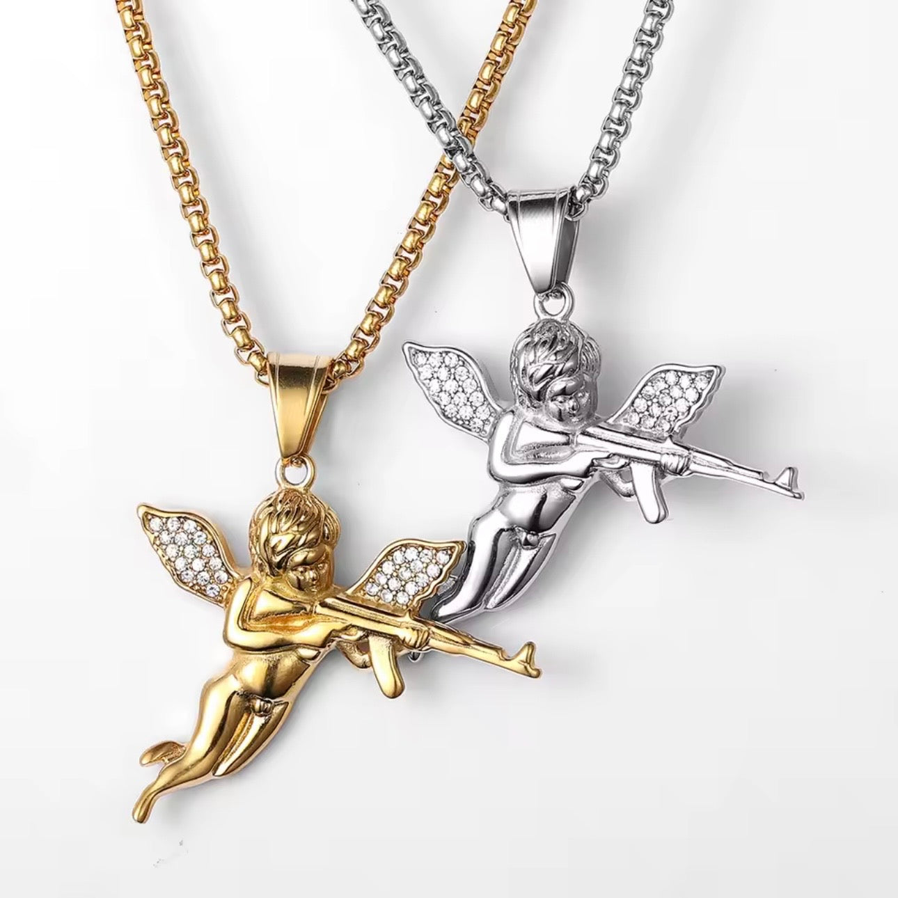 Cadena Angel Azul