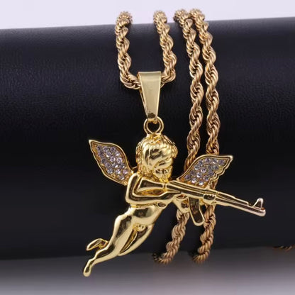Cadena Angel Azul