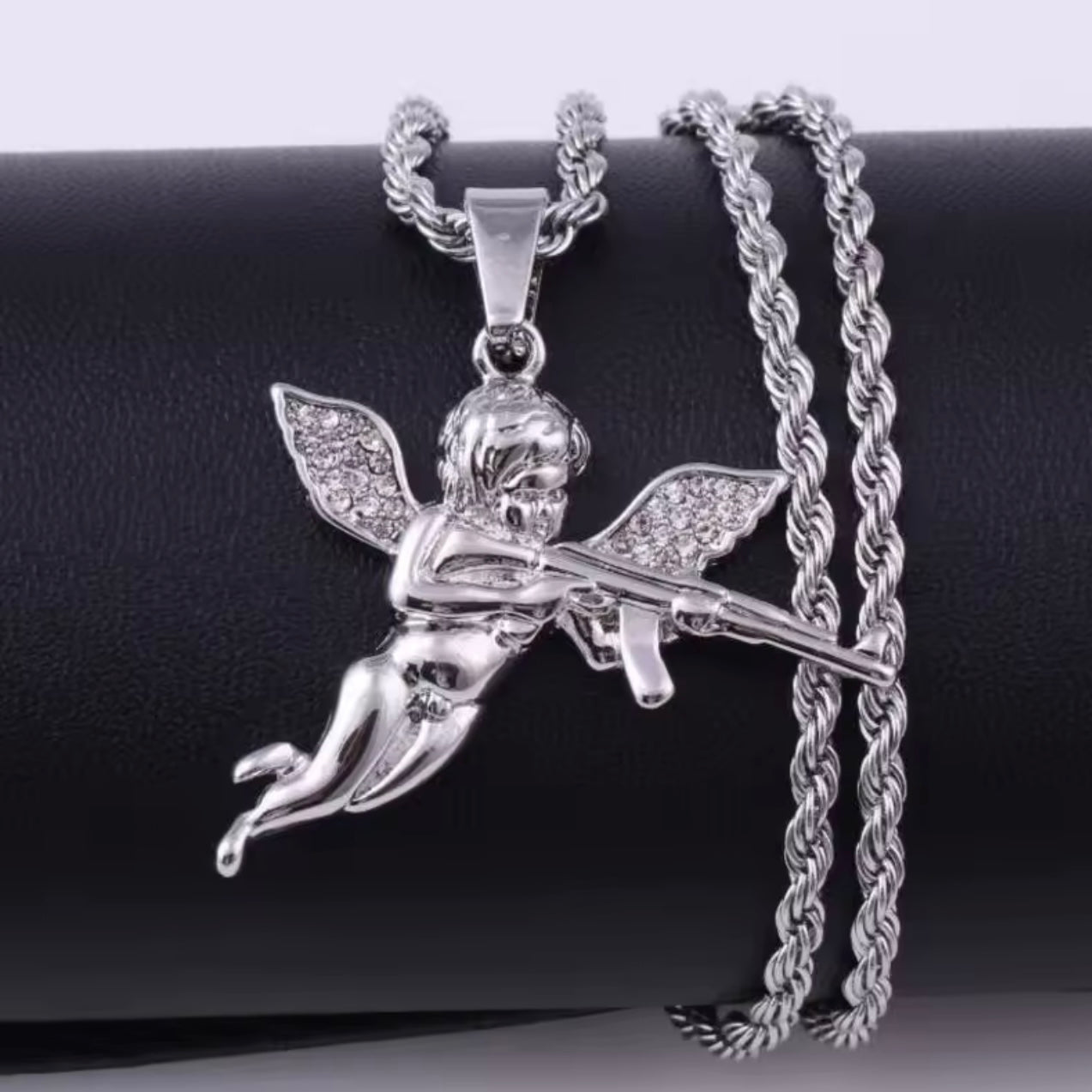Cadena Angel Azul