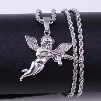 Cadena Angel Azul